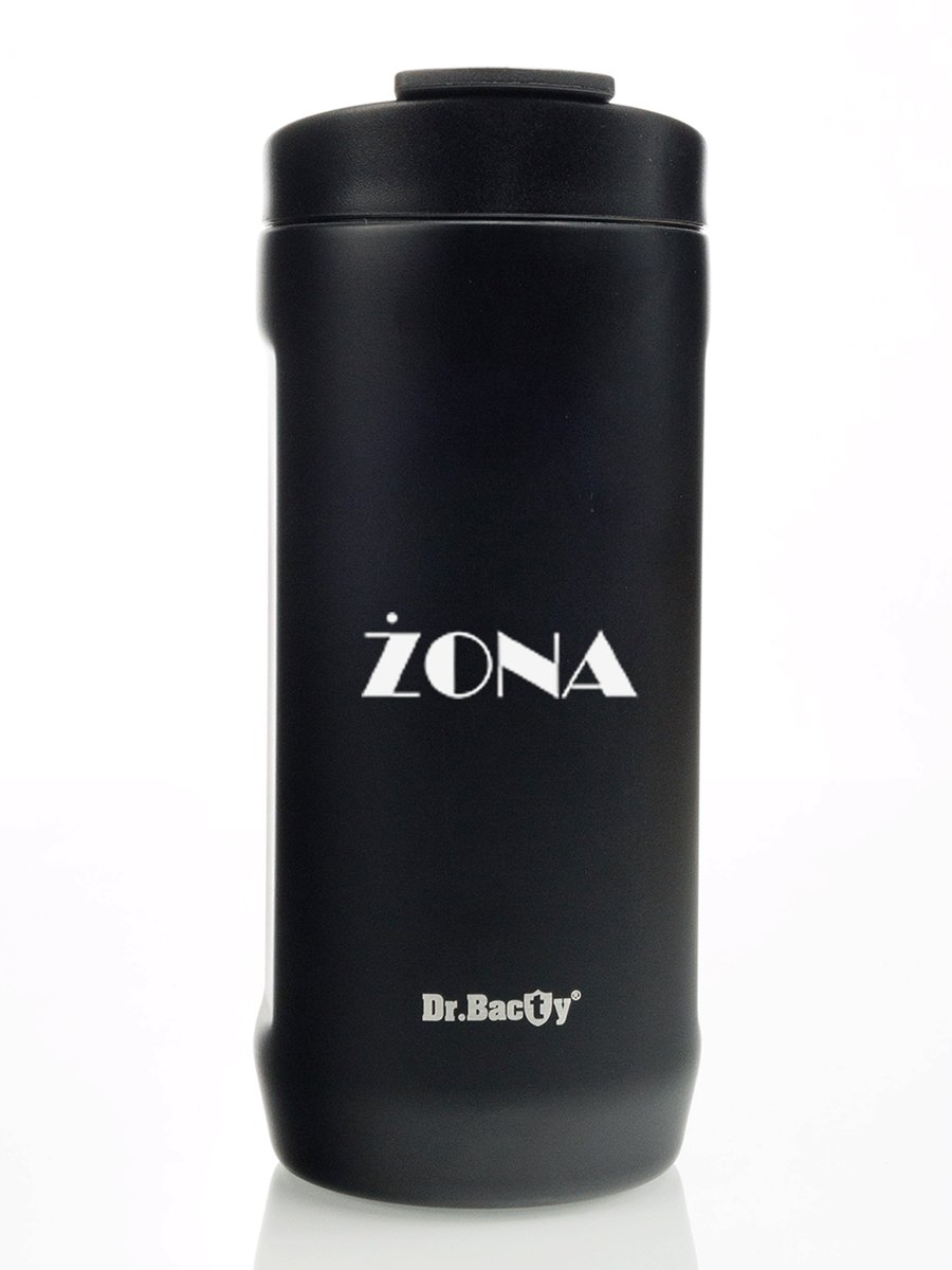 Kubek termiczny do kawy Dr.Bacty Notus Żony - czarny