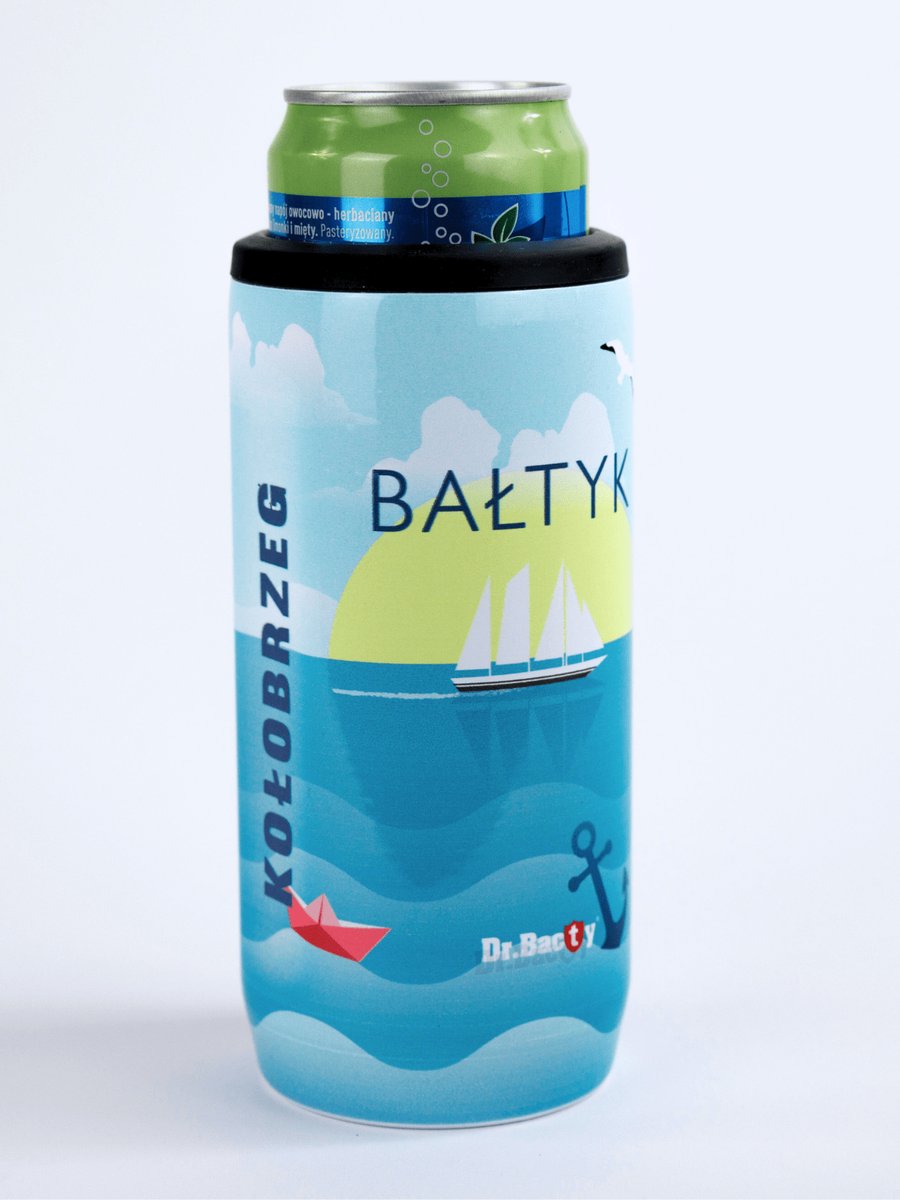 Cooler na puszkę Dr.Bacty Notus Kołobrzeg - biały