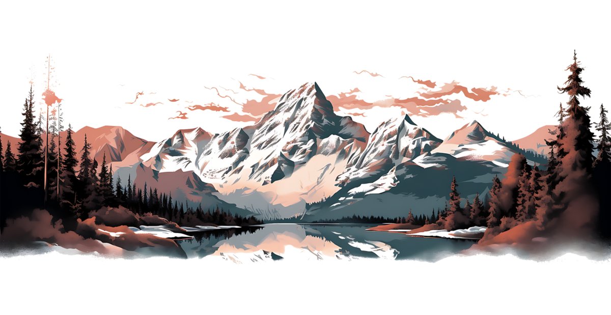 Naprasowanka Góry Górski widok podróż 5