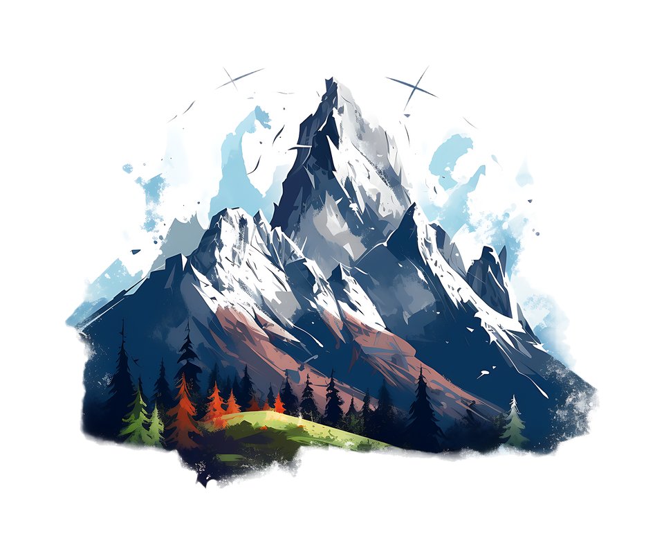 Naprasowanka Góry Górski widok podróż 10