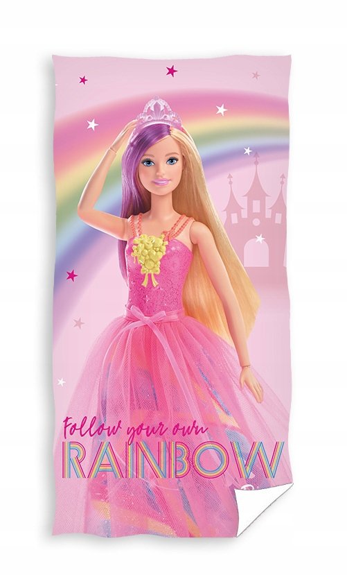 RĘCZNIK bawełniany dziecięcy BARBIE 70X140 cm