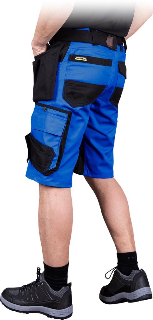 Spodnie ochronne do pasa - krótkie niebiesko-czarny roz.3XL