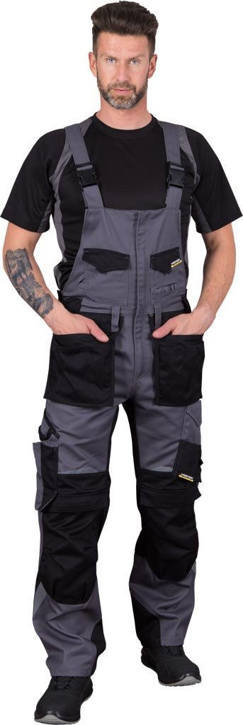 Spodnie ogrodniczki Harver r. 50 szare Leber&Hollman