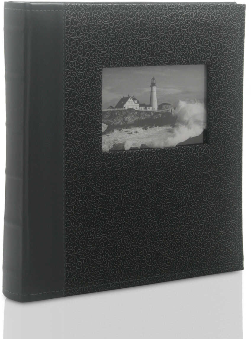 Album na zdjęcia wklejane Powerfull czarny XL (tradycyjny 60 czarnych stron)