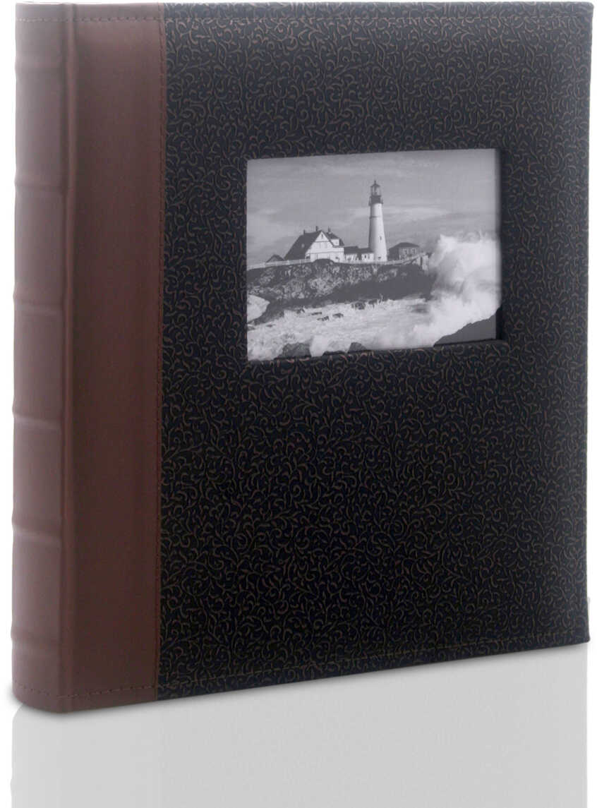Album na zdjęcia wklejane Powerfull brązowy XL (tradycyjny 60 czarnych stron)