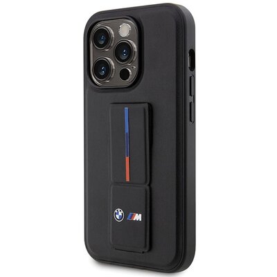 Etui BMW Grip Stand Hot Stamp do Apple iPhone 14 Pro Czarny