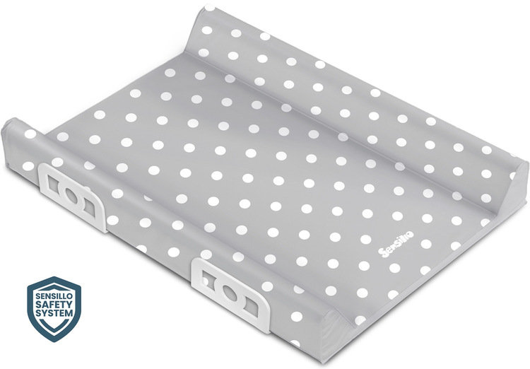 Przewijak Usztywniany Safety System 70 Cm –  Patterns Kropki Szare