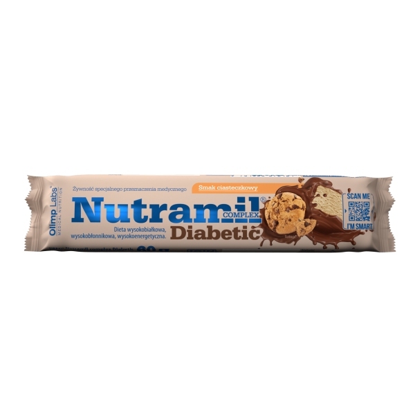 Olimp Nutramil Complex Diabetic baton o smaku ciasteczkowym 60g