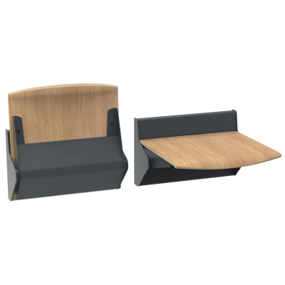 Manualne siedzisko montowane do ściany TPS2 Straponten dąb