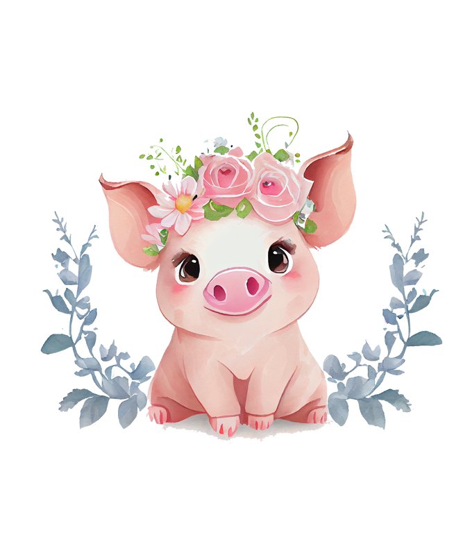 Naprasowanka świnia śmieszny zabawny