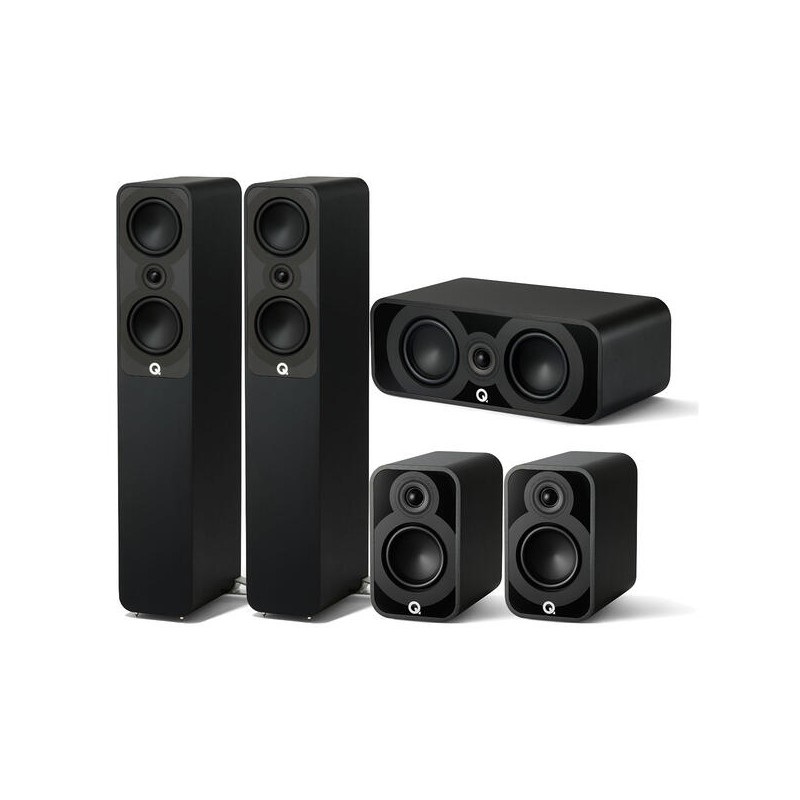 Zestaw głośników: Q ACOUSTICS QA 5040/5010/5090, Kolor: Czarny
