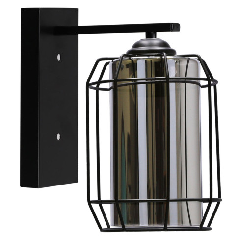 Czarny kinkiet szklany - Z046 H7-A59