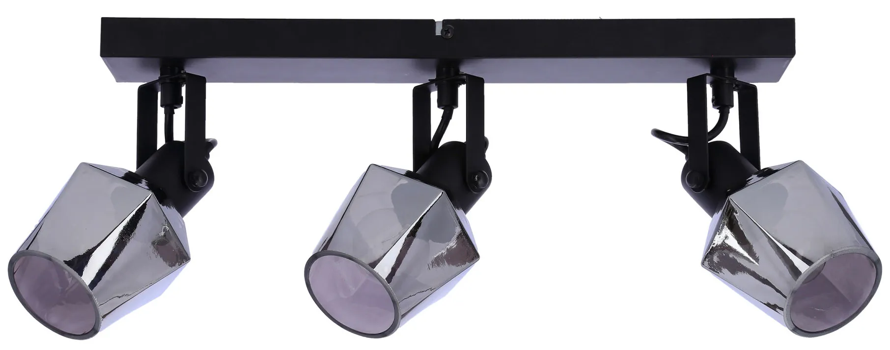 Czarna lampa sufitowa trzypunktowa w stylu loft - 3X Z054 Z6-A74