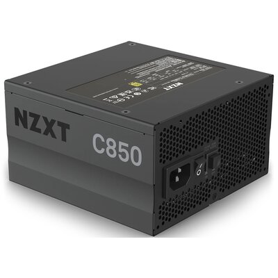 NZXT C850 80+ Gold 850W, PC power supply (Kolor: CZARNY, 6x PCIe, cable management, 850 watts)