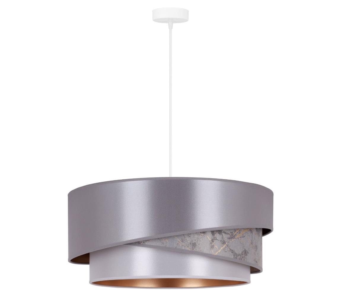 Żyrandol na lince KOBO 1xE27/15W/230V srebrny/złoty