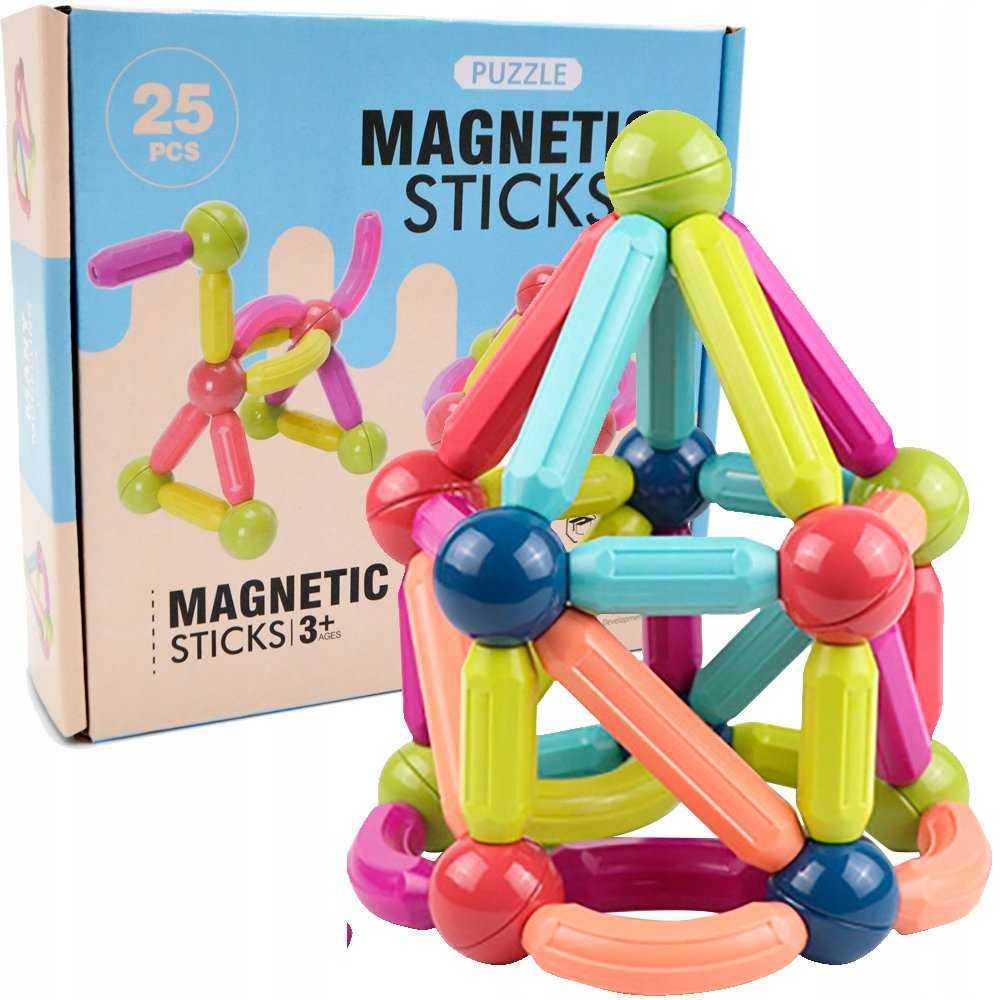 KULKI MAGNETYCZNE DUŻE KLOCKI DLA DZIECI UKŁADANKA