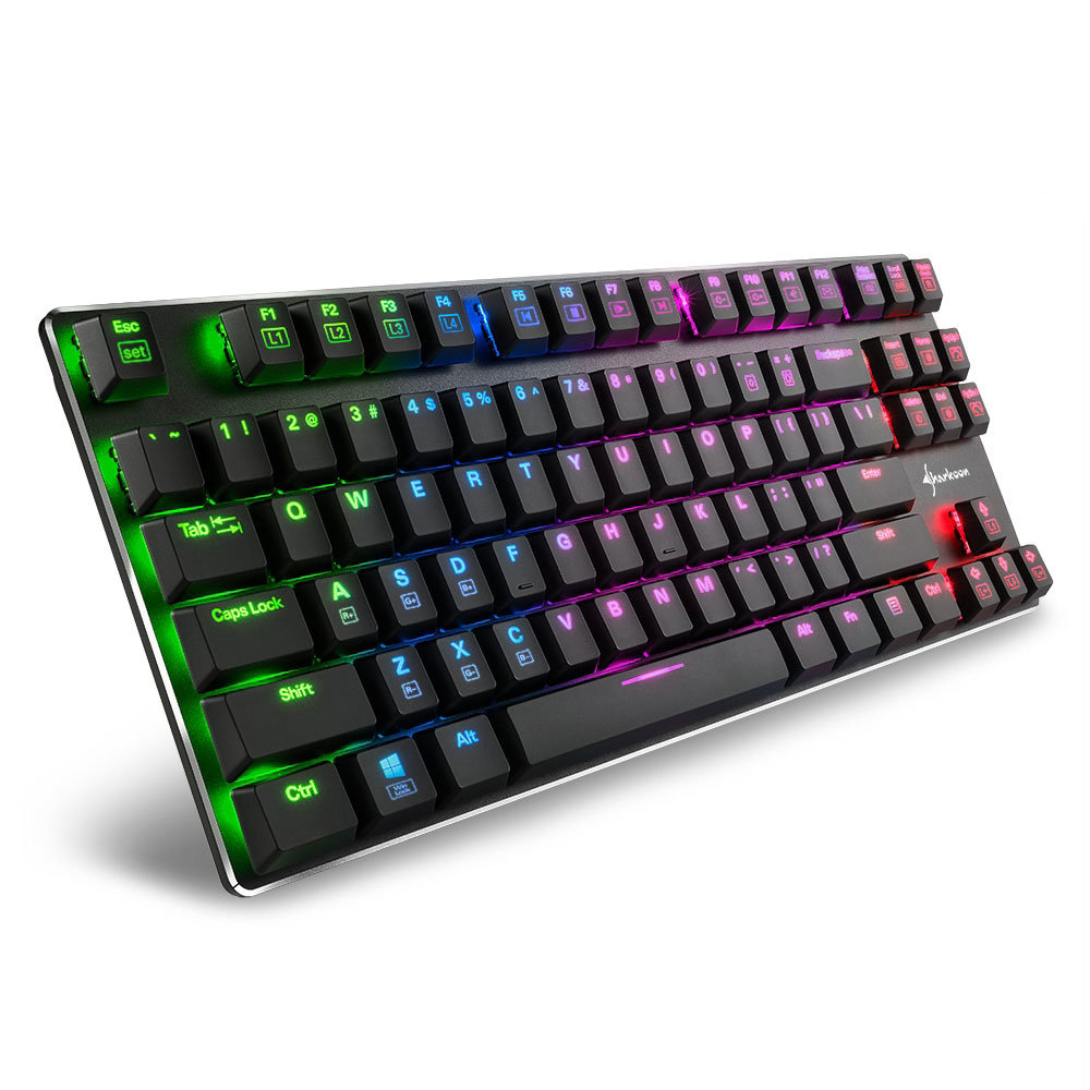 Фото - Клавіатура Sharkoon TANIA DOSTAWA ! - !  PureWriter TKL RGB - Low Profile - Mechanical 