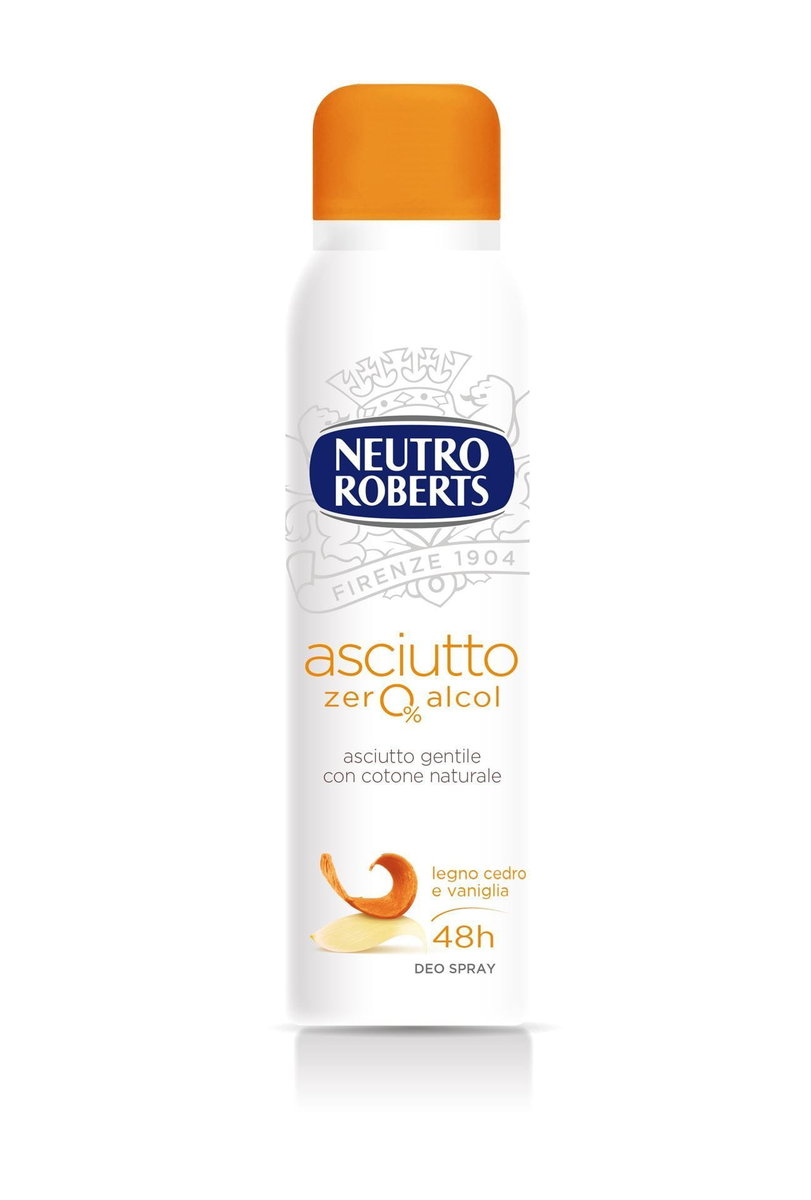 Neutro Roberts, Dezodorant Spray, Cedr & Wanilia, 150ml