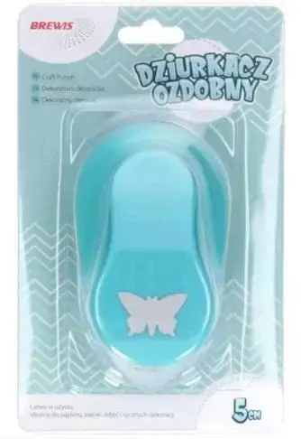 Dziurkacz ozdobny - Motyl 5cm MIX - Brewis