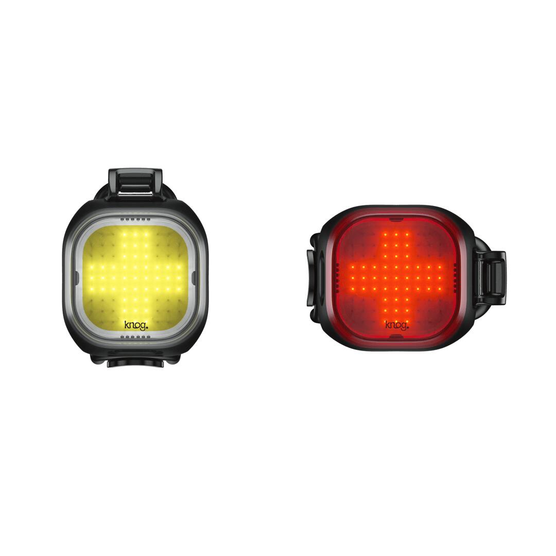 Knog Zestaw lampek rowerowych blinder mini cross twinpack czarny