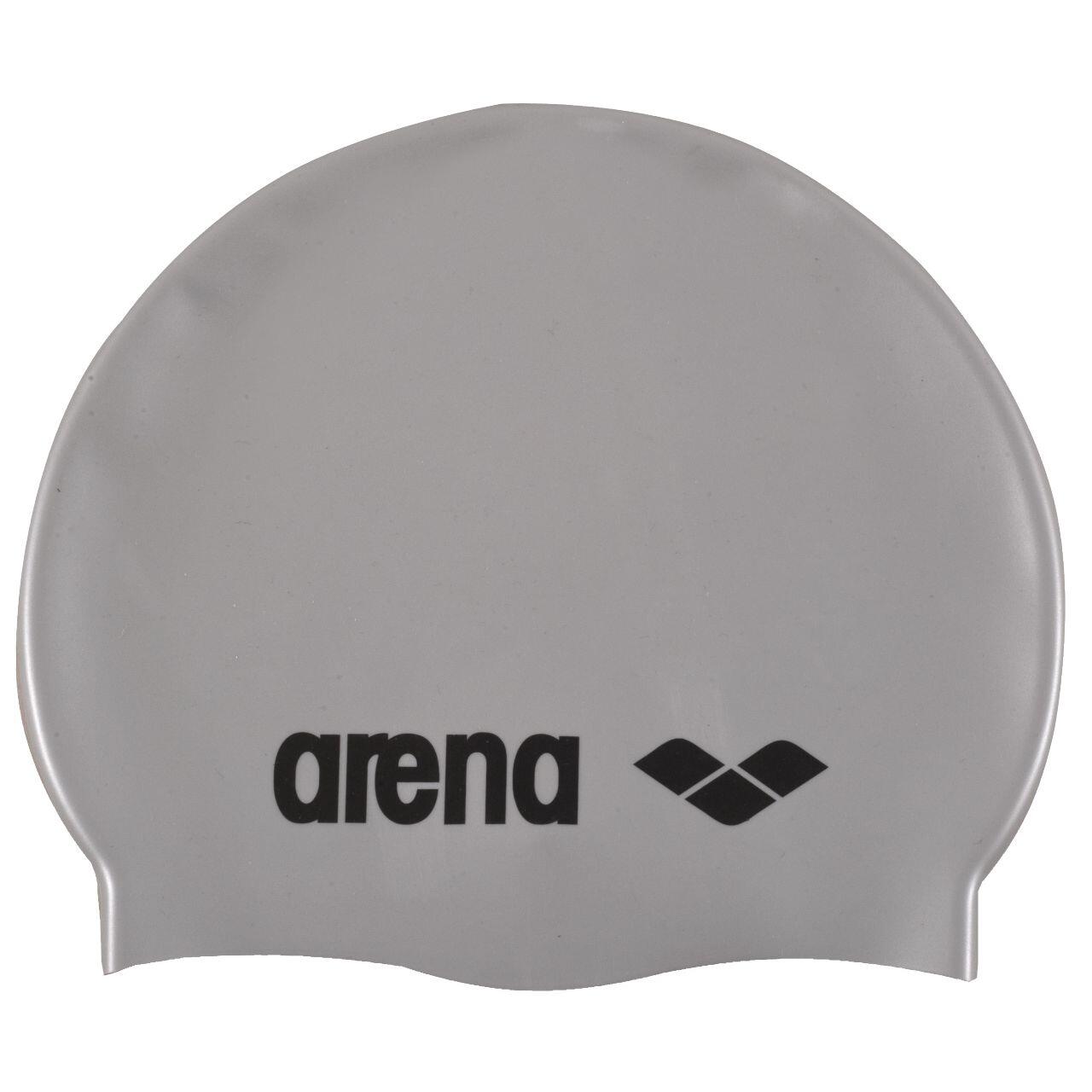 Arena unisex czepek pływacki Classic Silicone, srebrny, jeden rozmiar 9166251