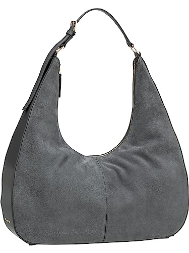 Mandarina Duck Velvet Plisse Hobo, Kobieta, London Fog