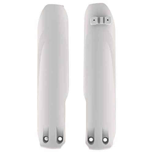 POLISPORT 8399100002 - Odporny na wstrząsy zestaw osłon widelca polipropylenowego bez śrub, kompatybilny z motocyklami BETA w kolorze białym