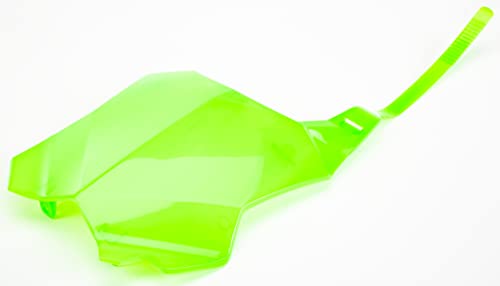 POLISPORT 8665900006 - Replika OEM uchwyt na numery czołowe wykonane z wytrzymałego i wytrzymałego błyszczącego tworzywa sztucznego kompatybilny z motocyklami Kawasaki w kolorze zielonym