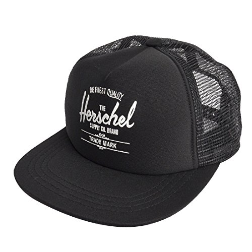 Herschel Whaler Mesh Kids Classic Logo czapka dla dorosłych, Czarny, One size, zwierzę domowe