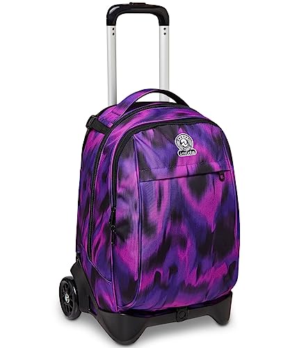 Wózek New Tech Fantasy Invicta, Space pink, Wielobarwny, 3 w 1 Plecak Rozłączany, Szkoła i Wypoczynek, Fioletowy, Taglia unica, Nowoczesny