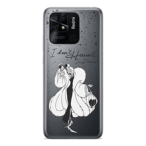 Etui Cruella i Puppy 001 Disney Nadruk częściowy Przeźroczysty Producent: Xiaomi, Model: REDMI 10C
