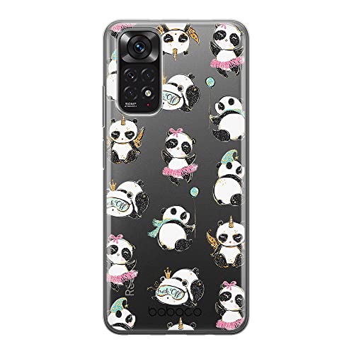 ERT GROUP etui na telefon Xiaomi REDMI NOTE 11S 4G / REDMI NOTE 11 4G, case oryginalny i oficjalnie licencjonowany przez Babaco, wzór Panda 008, plecki z TPU częściowo przeźroczyste
