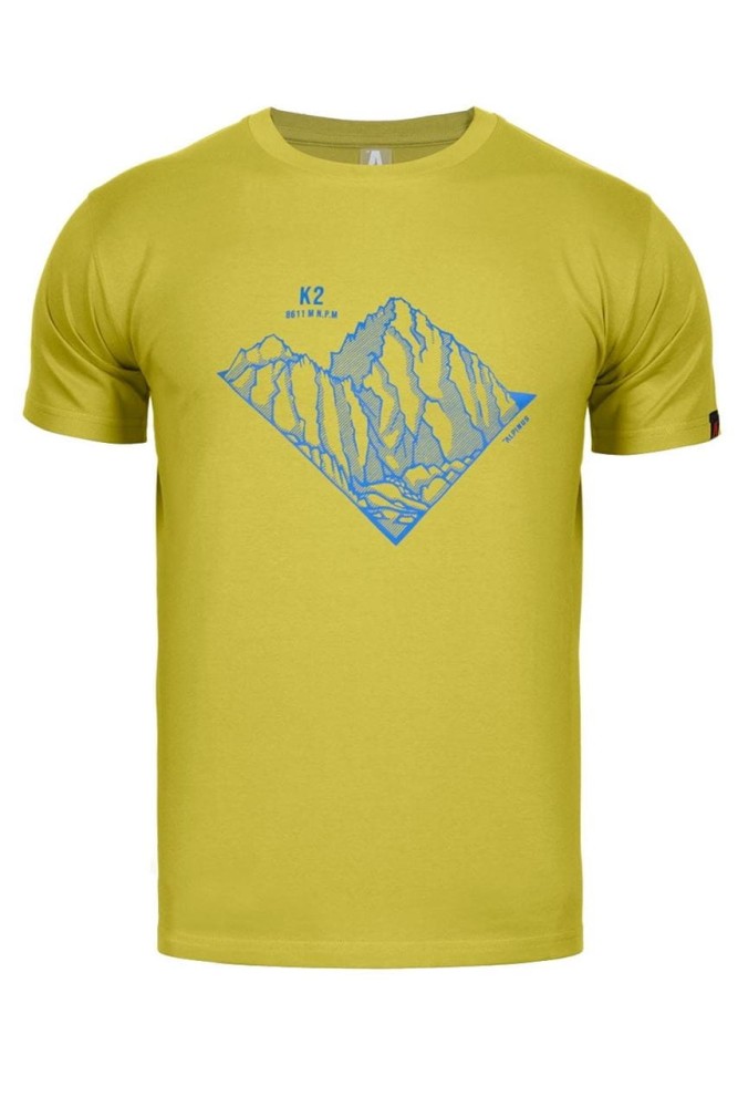 Koszulka męska T-shirt z modalu Alpinus Skilbrum zielony jasny