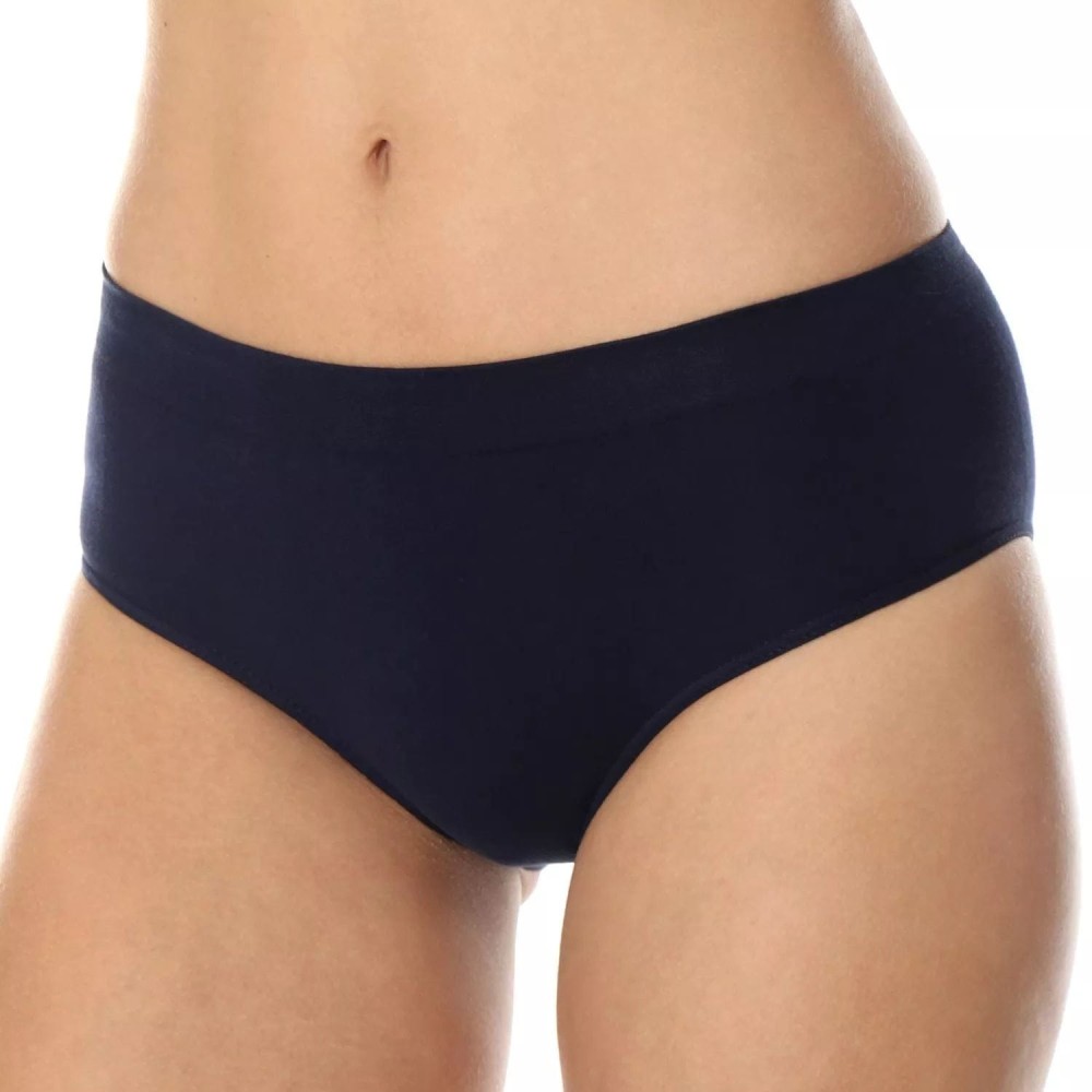 Majtki damskie classic bawełniane Brubeck Comfort Cotton HI00090A granatowy