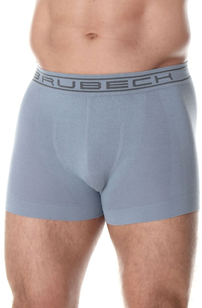 Bokserki męskie bawełniane classic Brubeck Comfort Cotton BX00501A stalowy