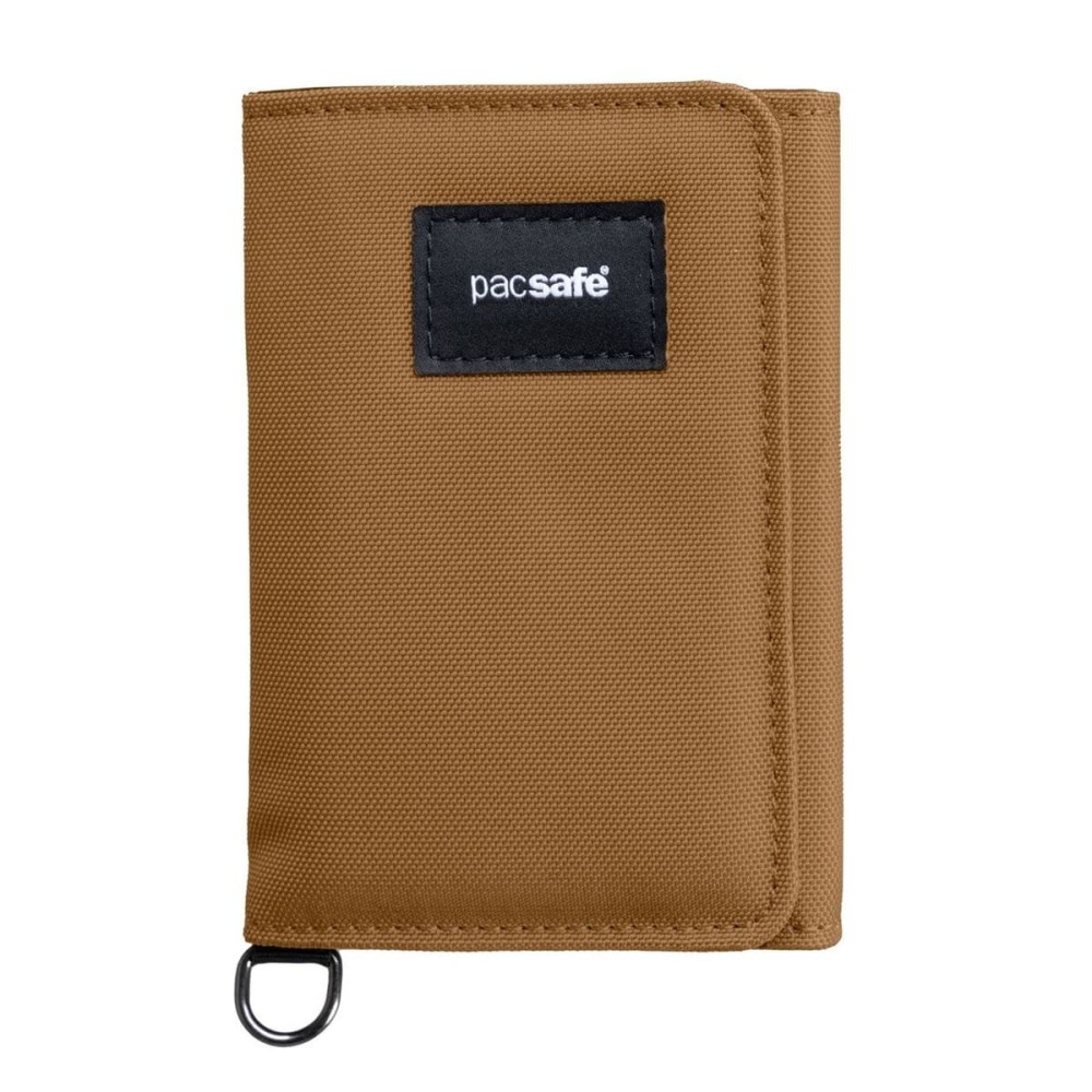 Portfel z ochroną przed kradzieżą Pacsafe RFIDsafe Trifold Wallet Tan