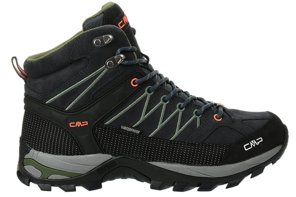 Buty trekkingowe męskie CMP Rigel Mid WP szaro-zielony