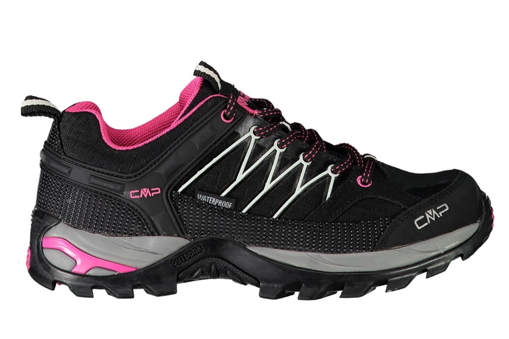 Buty trekkingowe damskie niskie CMP Rigel Low WP czarno-różowy