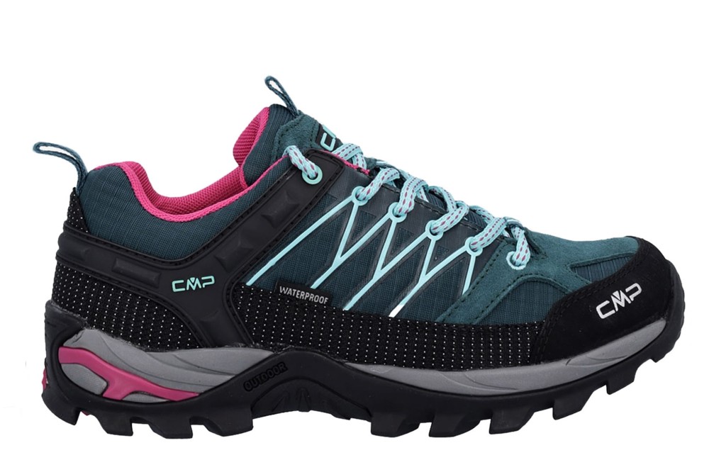 Buty trekkingowe damskie niskie CMP Rigel Low WP niebiesko-czarno-różowy