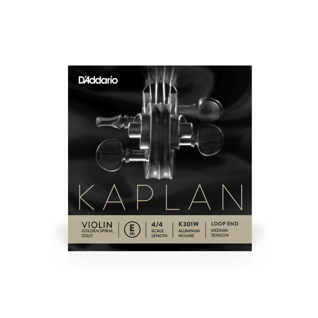 D'Addario 4/4 Kaplan E Gold Ball End Medium