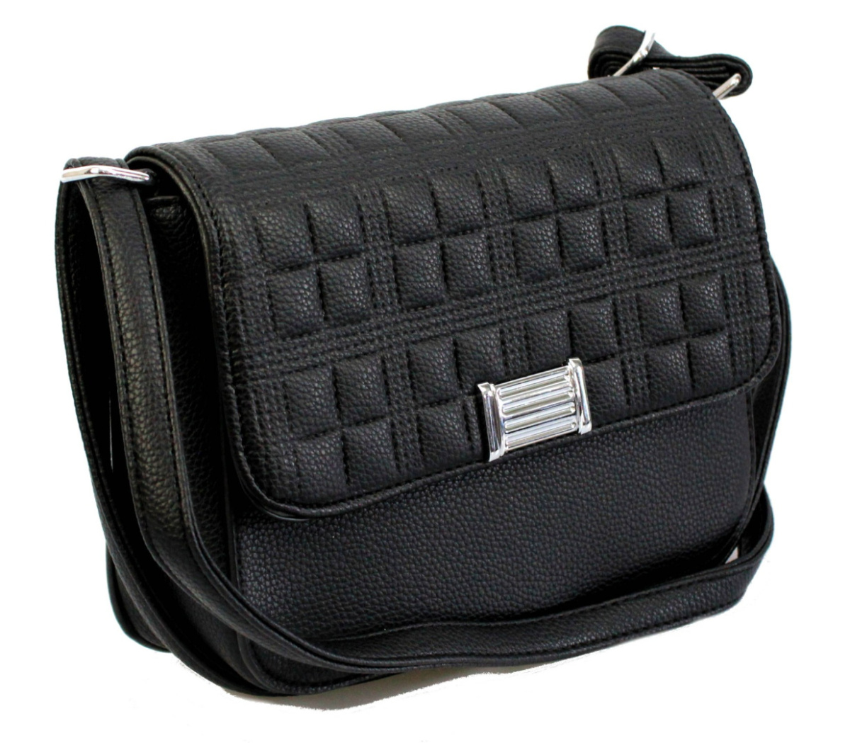 Torebka Klasyczna Mała PolskaGalanteria Listonoszka Skóra Włoska 2021-6 NIEBIESKA