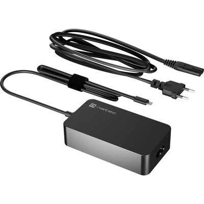 NATEC ZASILACZ ŁADOWARKA GRAYLING USB-C 45W DO LAPTOPÓW, TABLETÓW, TELEFONÓW NZU-2033