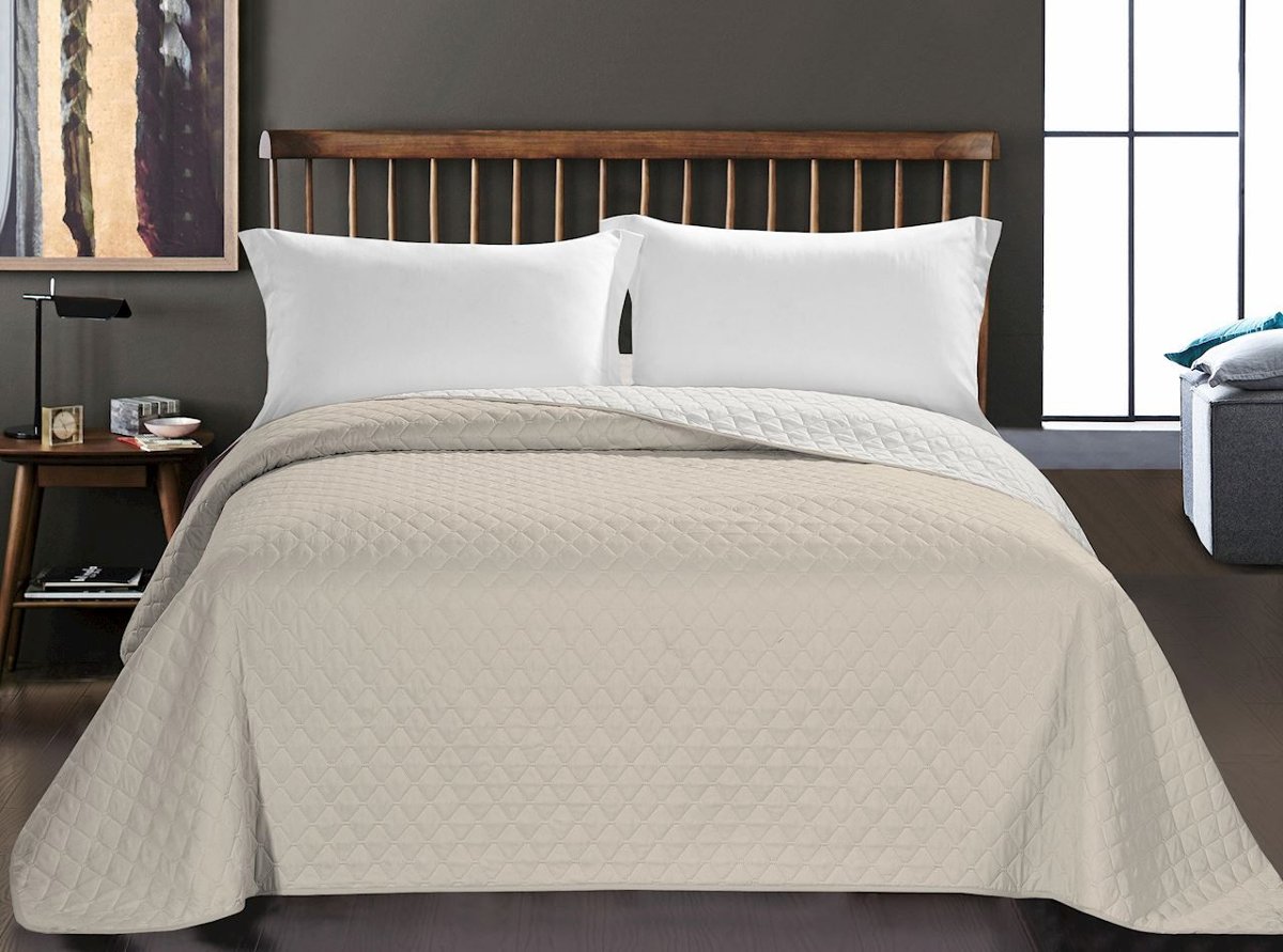 DecoKing Narzuta na łóżko Axel beżowy, 220 x 240 cm