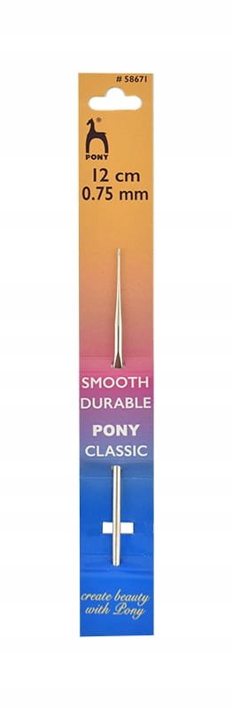 Szydełko stalowe Pony 12 cm / 0,75 mm