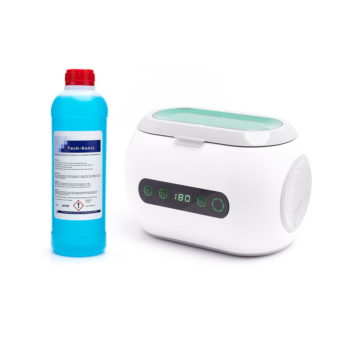 Myjka / wanna ultradźwiękowa PS-06A 35W 600ml + płyn Tech-Sonic 1L