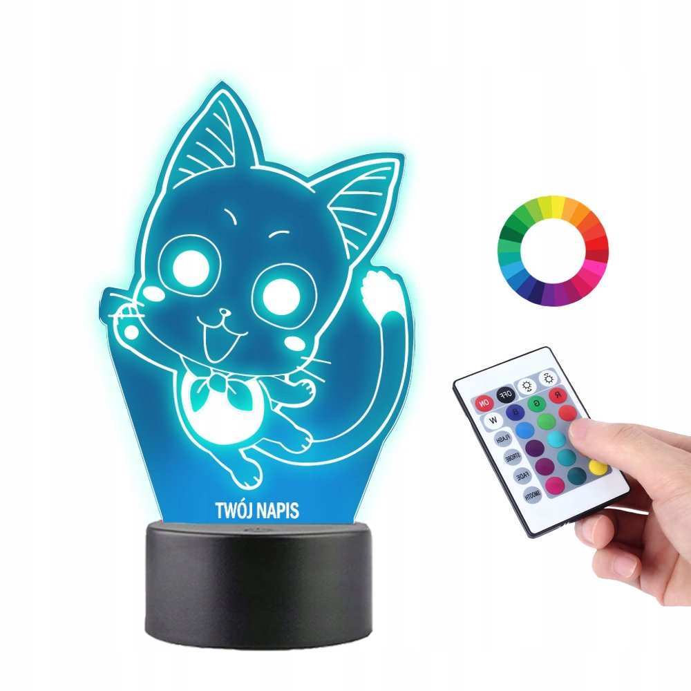 Lampka na Biurko Statuetka Happy Fairy Tail Anime