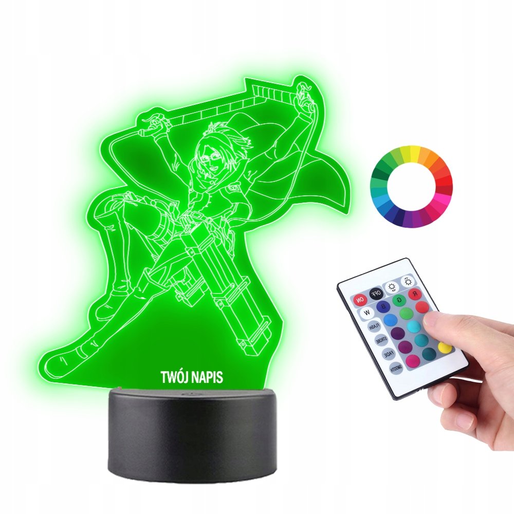 Lampka na Biurko Statuetka Hange Zoe Attack Titan