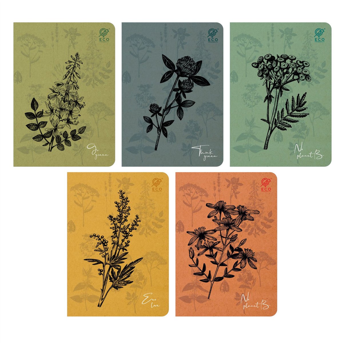 Zeszyt A5 64K Linia By Nature Herbs Pakiet 10 Szt.
