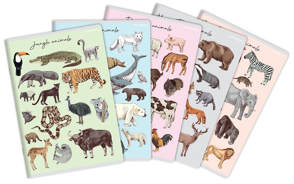 zeszyt a5/32k kratka zwierzęta pp (5szt)