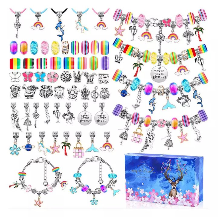 Zestaw do robienia biżuterii bransoletek koraliki